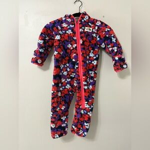 The North Face Kids' One Piece - Red and Purple Floral